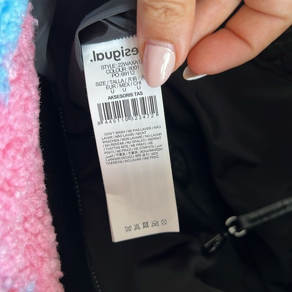 Desigual Faux sheepskin maxi shopper bag - Picture 7 of 12